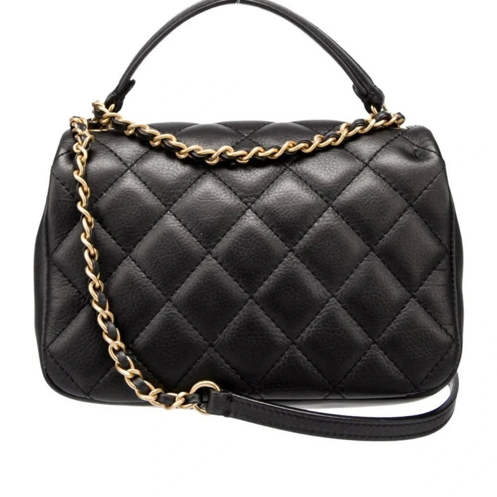Chanel Black Quilted Leather Handbag - Picture 3 of 5